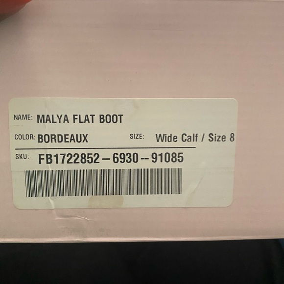 Justfab knee high women’s boots wine color - Picture 4 of 5